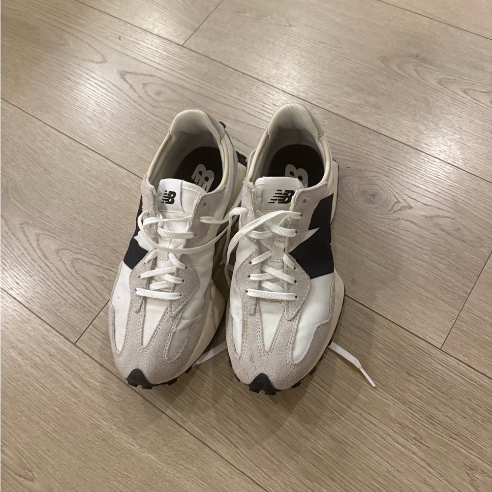 New Balance womens White and Black Sneakers